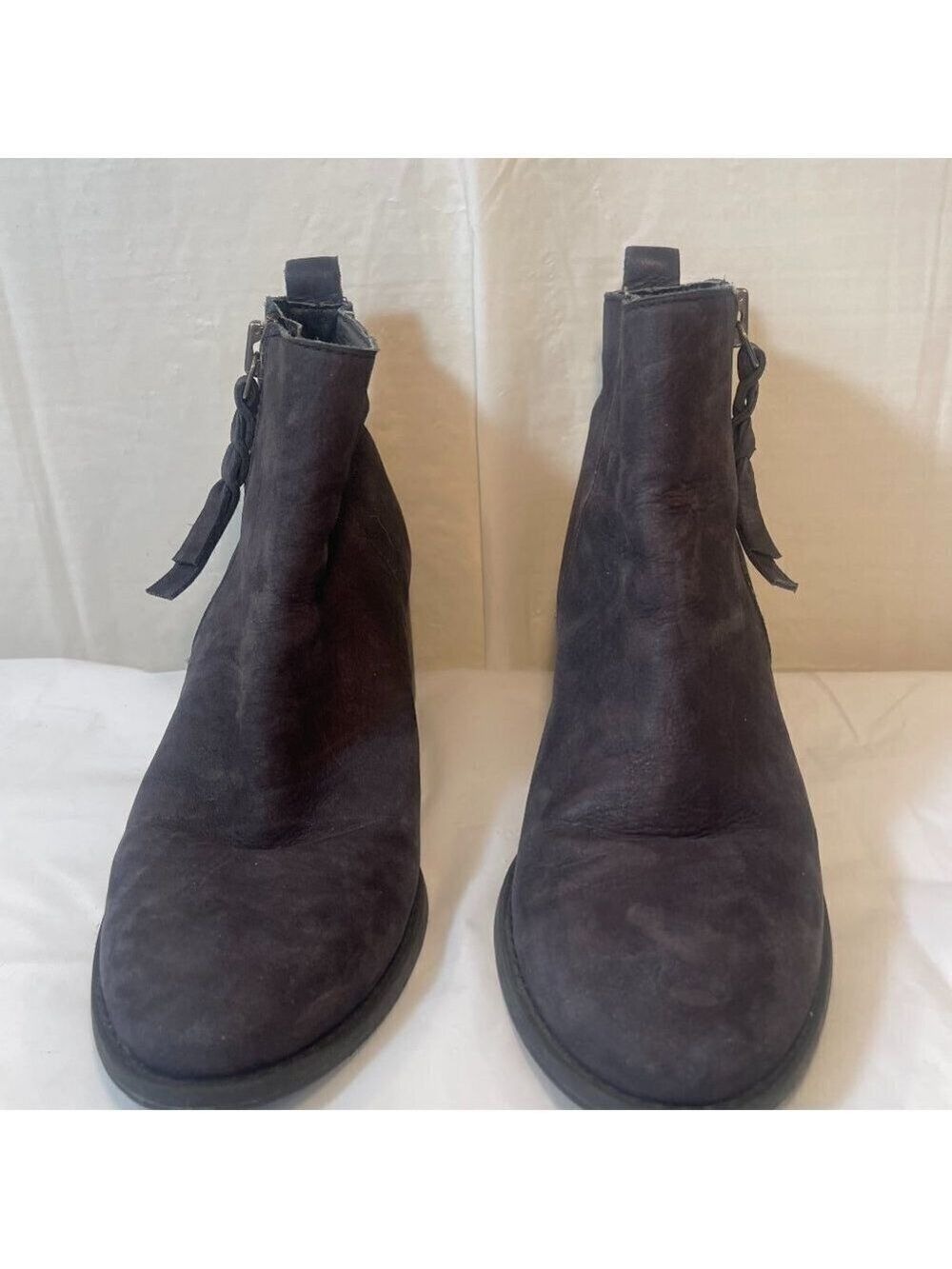 Nordstrom BP Black Leather Ankle Boot 58665 size 8 Chelsea Boot